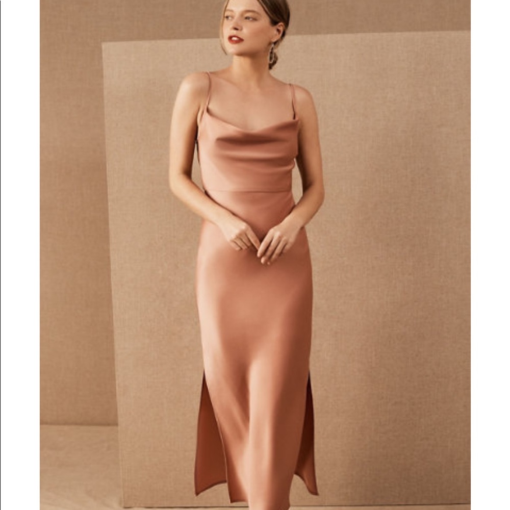 Cali Satin Charmeuse Midi Dress